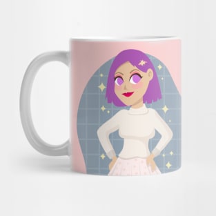 Cute beautiful girl skirt design Mug